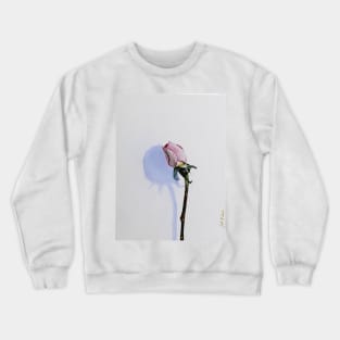 The Rosebud - Sweet Pink Rose - Still Life Crewneck Sweatshirt